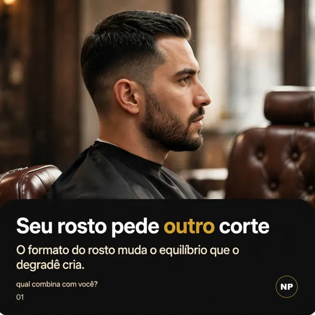 Slide 1: seu rosto pede outro corte.