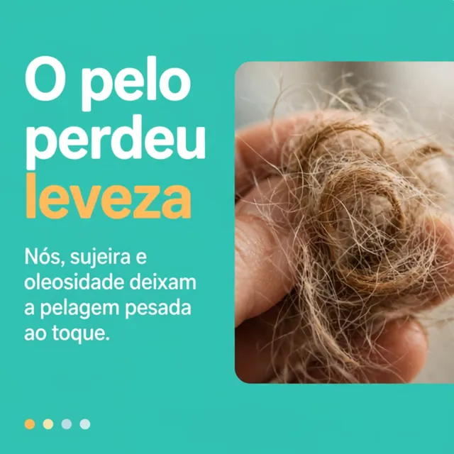Slide 3: o pelo perdeu leveza.